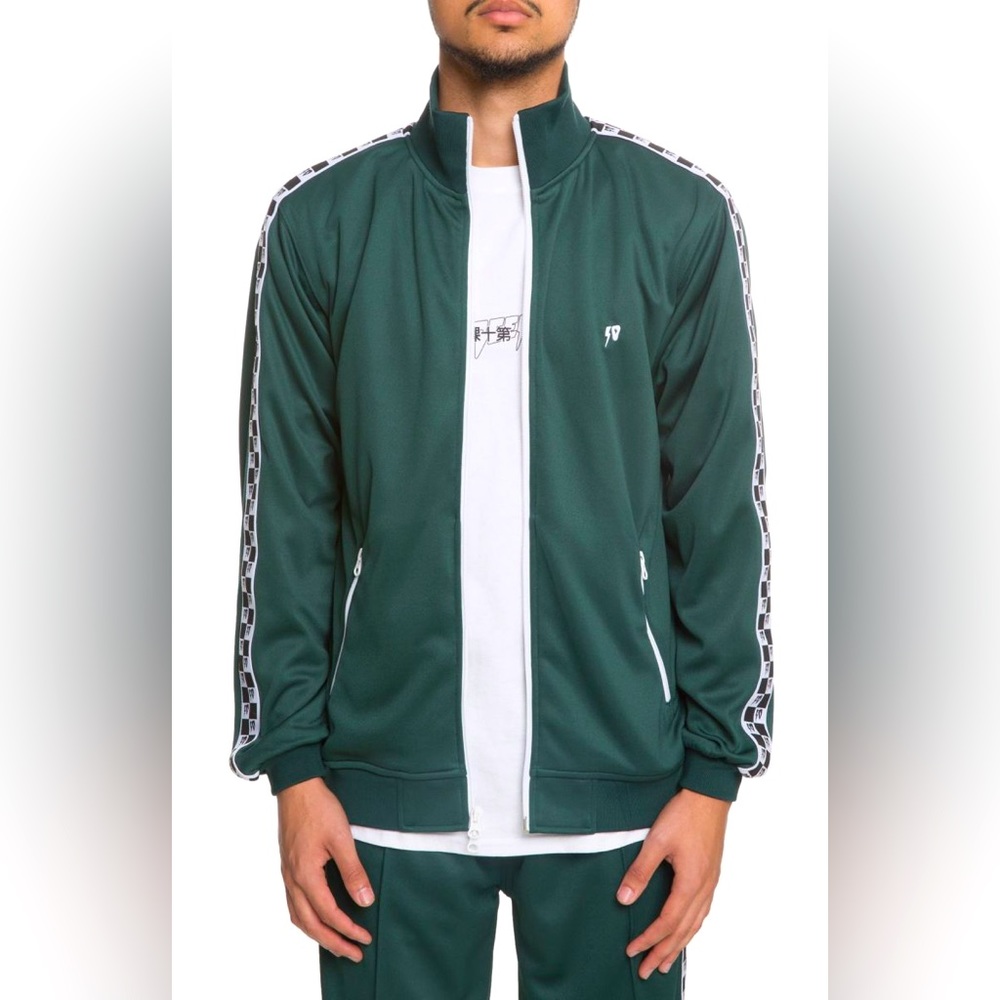 10.Deep - Checkered Flag Track Suit Set green XL